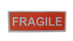 LOT D'ÉTIQUETTES « FRAGILE »